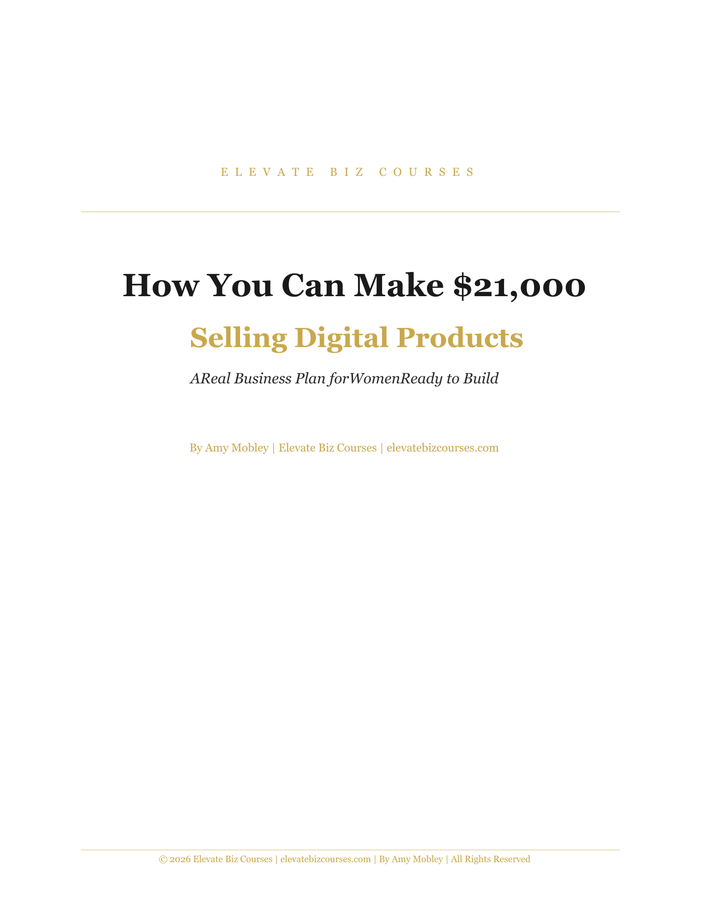 How You Can Make $21,000 Selling Digital Products | Free Download