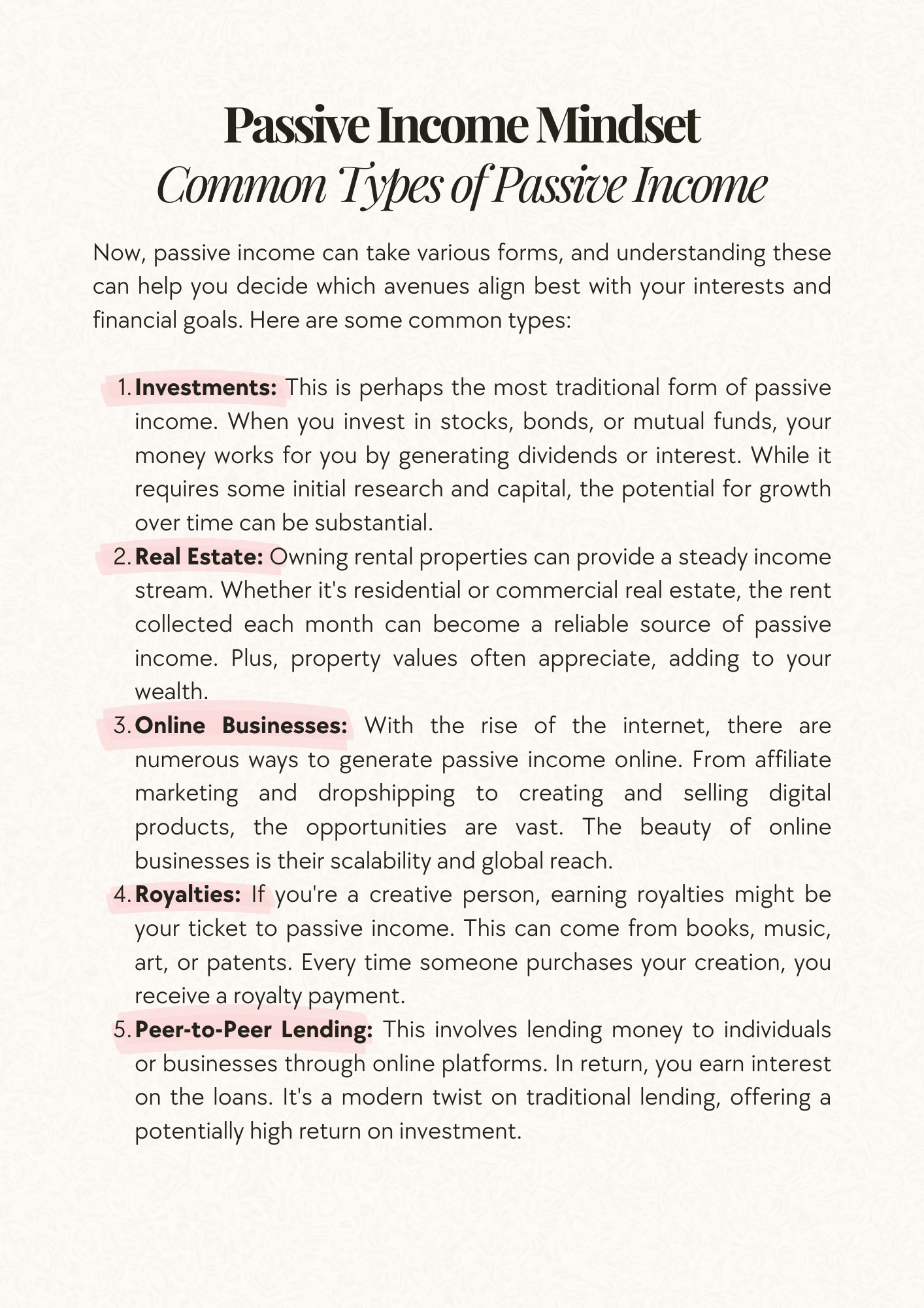Cultivate a Wealth-Building Attitude